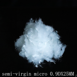 Rembourrage en fibre de polyester semi-vierge micro solide/creux 0,9 dx 25 mm